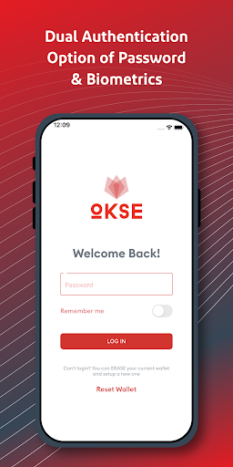 Android application Okse Wallet & Card screenshort