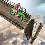 Superhero Motorbike Mega Ramp Race icon