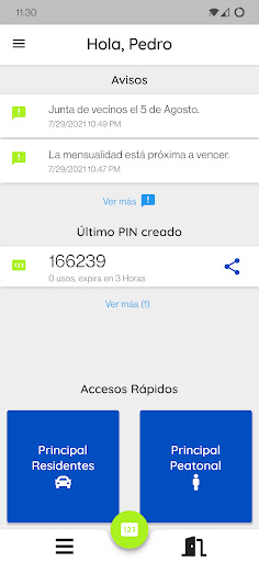 Android application Next - Accesos Residenciales screenshort