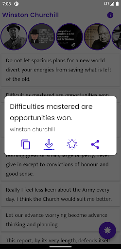 Winston Churchill and Sayings Screen 2
