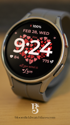 Android application Love Watchface screenshort