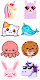 screenshot of Kawaii Color by Number Pixel