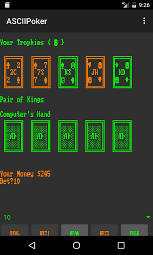ASCIIPoker Screen 3