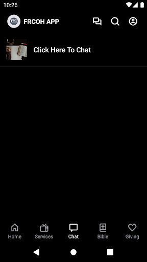 The FRC Oak Harbor Church App Screen 3