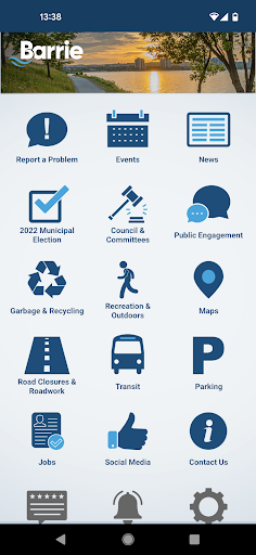 Android application City of Barrie screenshort