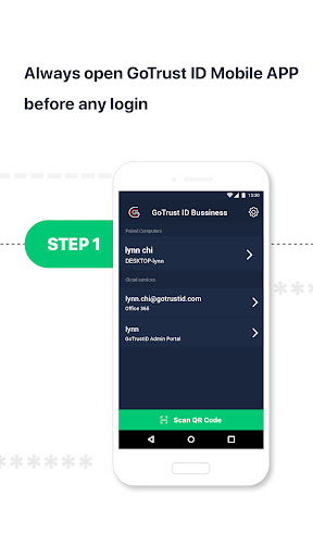 Android application GoTrust ID Business screenshort
