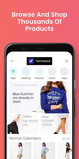 Android application Tech Shopify screenshort