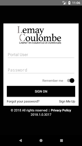 Android application Lemay Coulombe screenshort