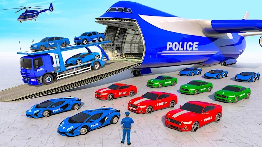 Police Car Transport Car Game