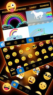 Neon Gold Tiger Keyboard Theme Apk app for Android 4
