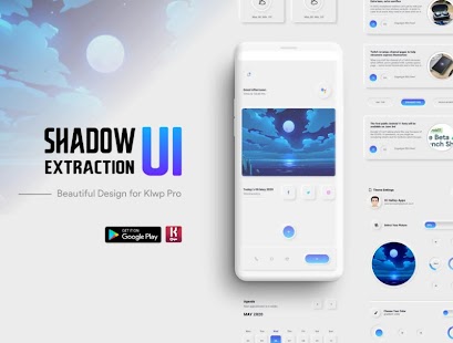 Shadow Extraction UI klwp Screenshot