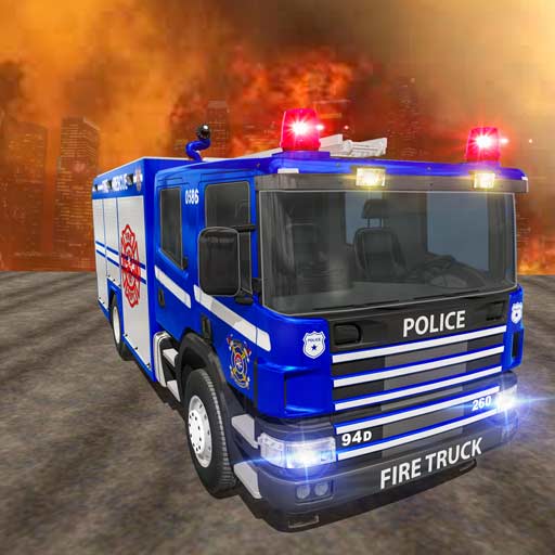 Police Ambulance Fire Truck logo
