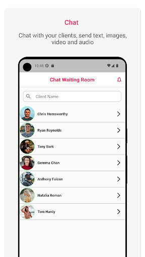 Android application uniquefit coach screenshort