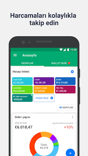 Wallet - Bütçe İzleyici ekran görüntüsü