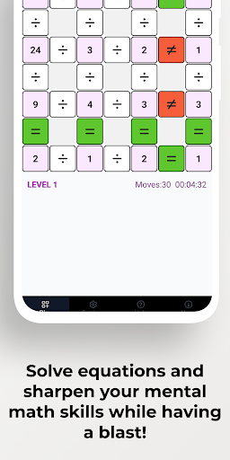 Equazzler D - Division Puzzle Screen 3
