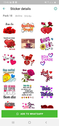 Figurinhas Bom dia Boa Noite Screen 3