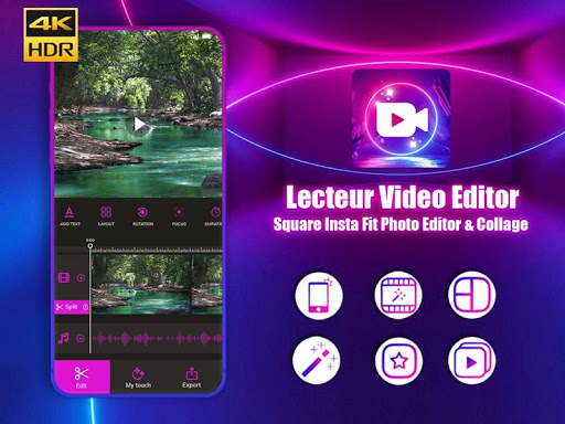 Video Player Editor HD 4K For Galaxy S10