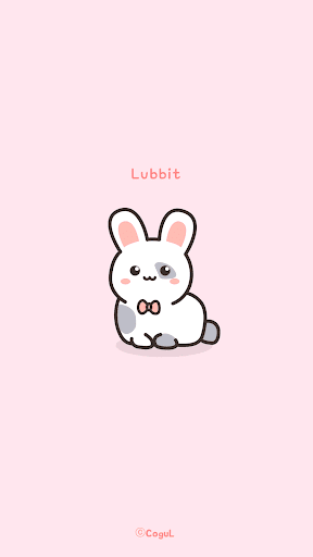 Android application 카카오톡 테마 - 러빗 토끼_짝눈얼룩이 screenshort