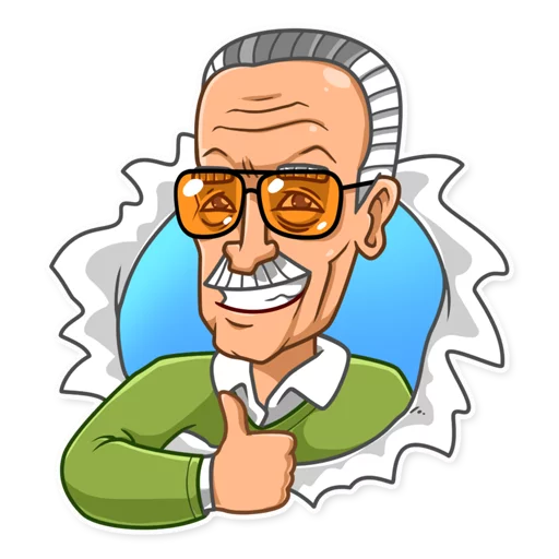 Stickers Stan Lee - AppWisp.com
