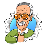 Stickers Stan Lee icon