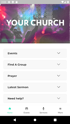 Android application The Church Co App screenshort
