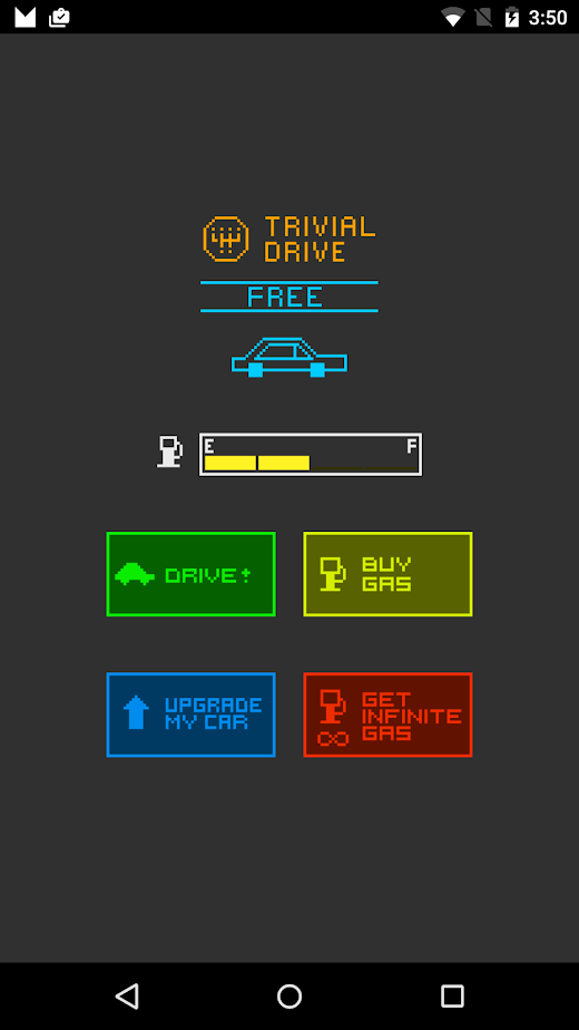 Android application DrivingSimulator screenshot