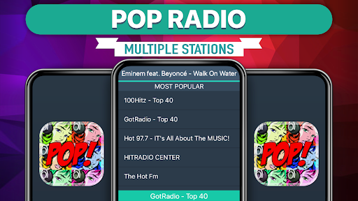 Android application Pop Radio Favorites screenshort