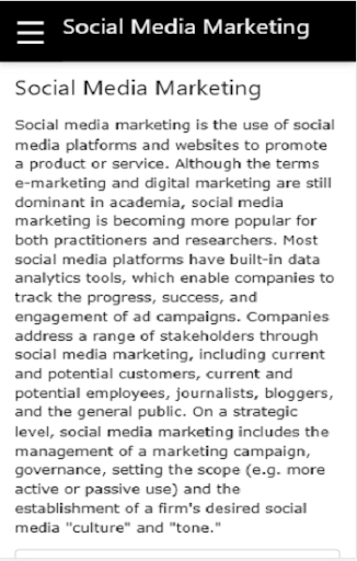 Social Media Marketing Screen 3