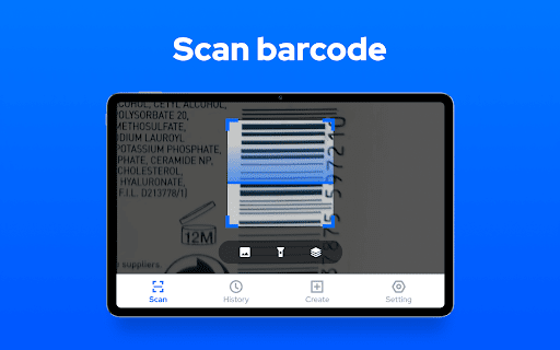 Screenshot of QR Code Scanner & Scanner App