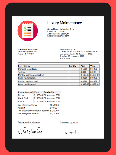 Invoice Maker PDF screenshot 12