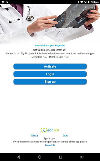MeddApp Screen 2