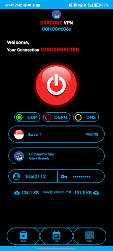 DRAGONZ VPN Screen 2