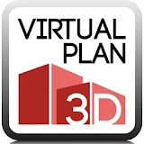 Virtual plan 3D icon