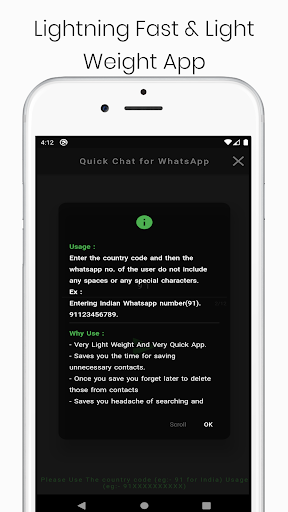 Quick Chat for WhatsAp  Direc
