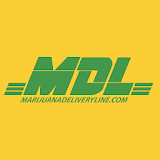 Marijuana Delivery Line icon