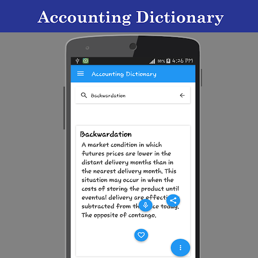 Accounting Dictionary Screen 3