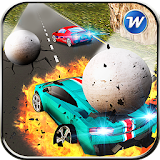 Chained Cars Crash  -  Rolling Balls Destruction icon