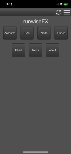 Android application runwiseFX screenshort