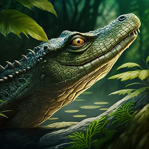 The Crocodile Animal Simulator Logo
