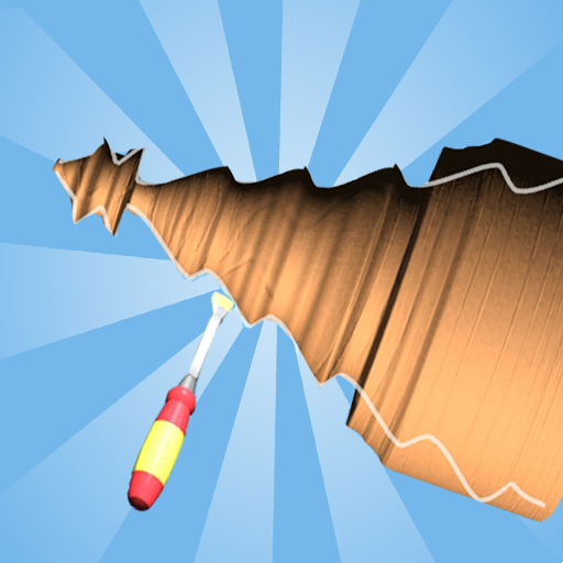 Wood Cutting & Turning 3D Game logo