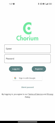 Android application Chorium screenshort