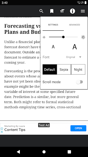 Finance Handbook Screen 3