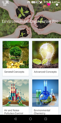 Android application Environmental Engineering screenshort