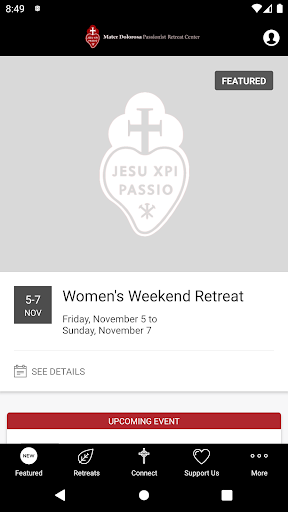Android application Mater Dolorosa Passionist RC screenshort