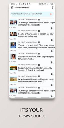 Trend News - News destination Screen 2