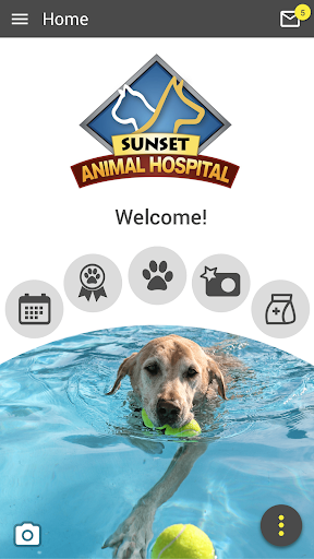 Android application Sunset Animal Hospital screenshort