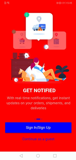 Android application Village Mart screenshort