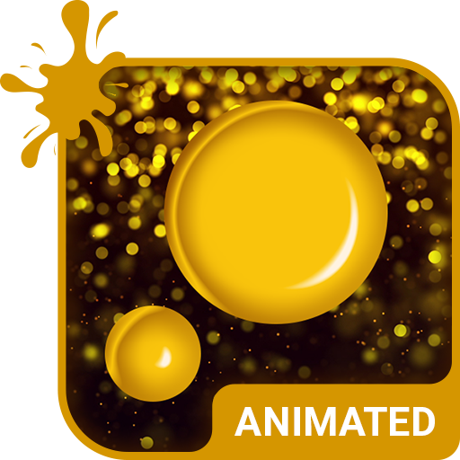 Gold Rain Animated Keyboard  Icon