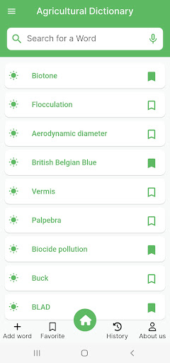 Android application Agricultural Dictionary screenshort