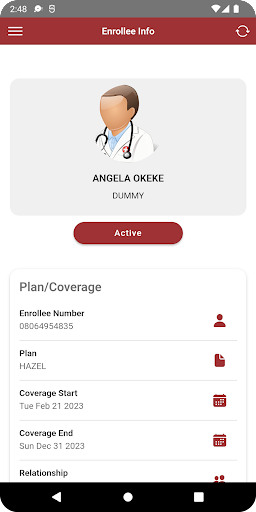 NEM Health Mobile Screen 2